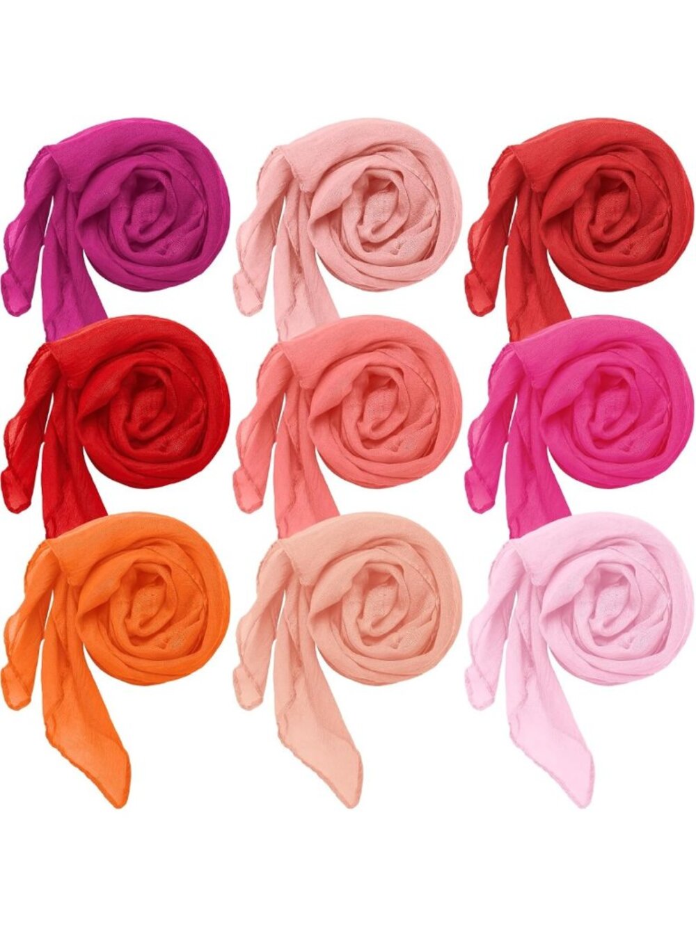 6 Pcs Women's Scarf Set - Stylish Shawls & Hijabs for Versatile Fashion